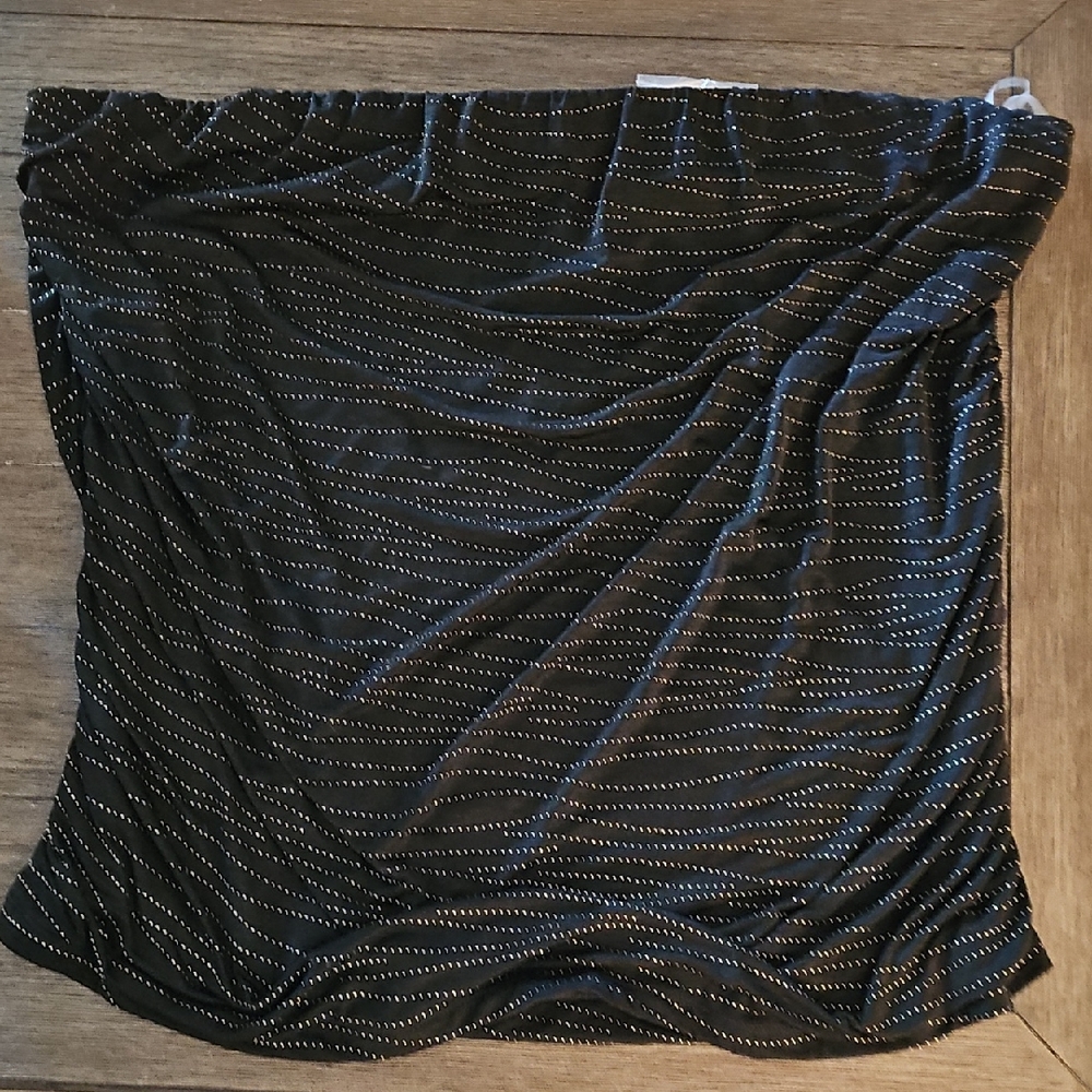 Elegant Black and White Tube Top